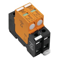 Descargadores de sobretensión Weidmuller, Baja tensión, 600 V, Tipo: VPU II 2 PV 600V DC, Sin contacto de aviso remoto