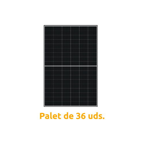 Palet de 36 unidades de módulo DMEGC Solar DM460M10RT-B54HBW N-Type Bifacial 460W 108 células. PACK